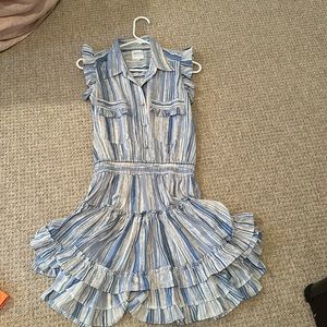 Misa Carlotta Dress Blue Stripe
